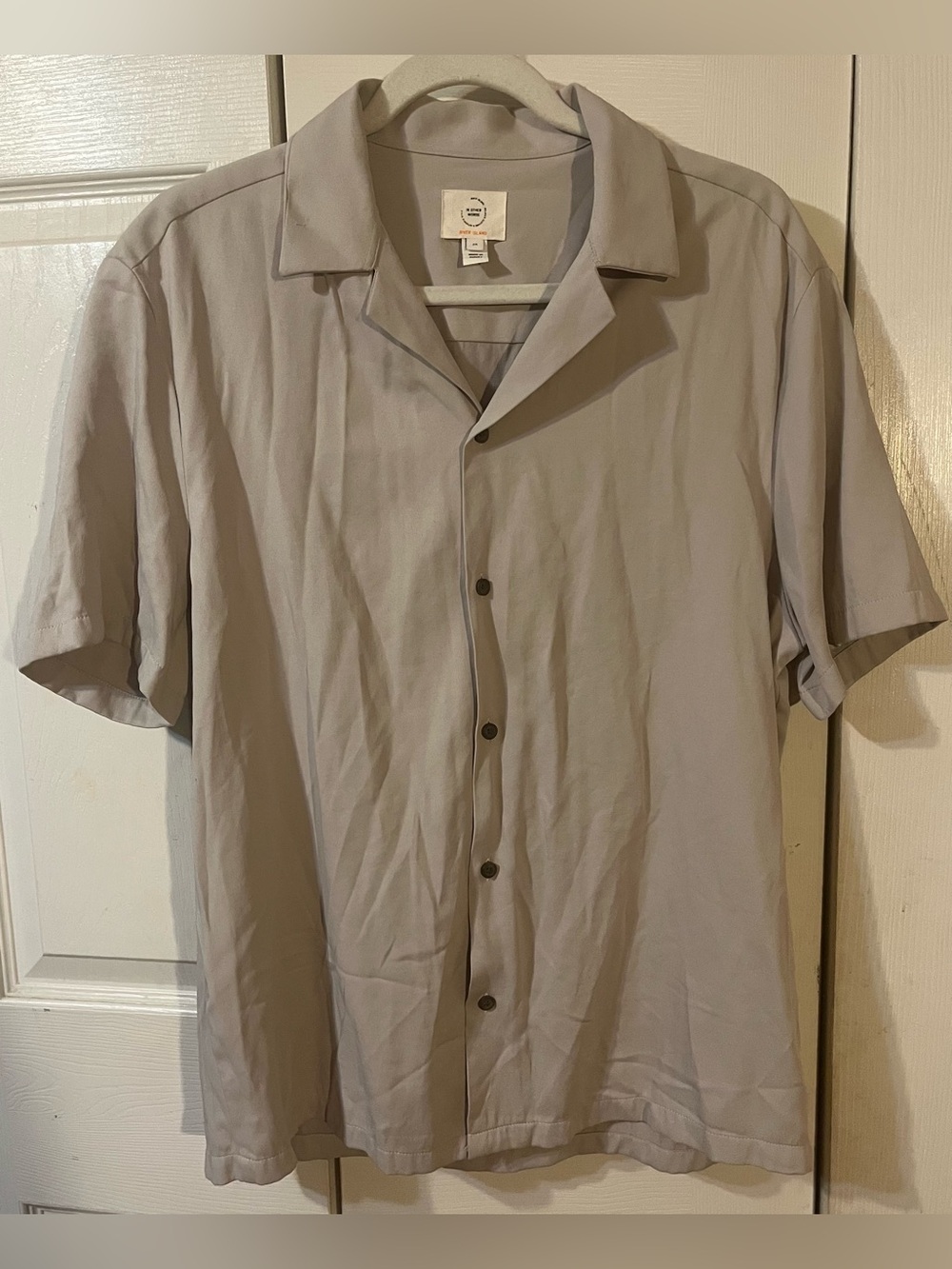 River Island In Other Words Men’s Button Up Short Sleeve Shirt Size M